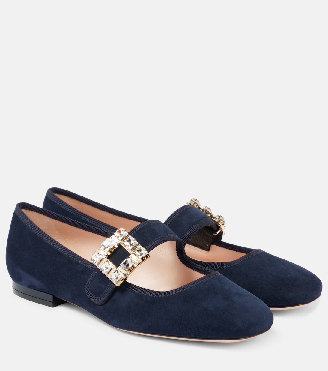 Mary-Jane-Ballerinas Très Vivier aus Veloursleder | Roger Vivier