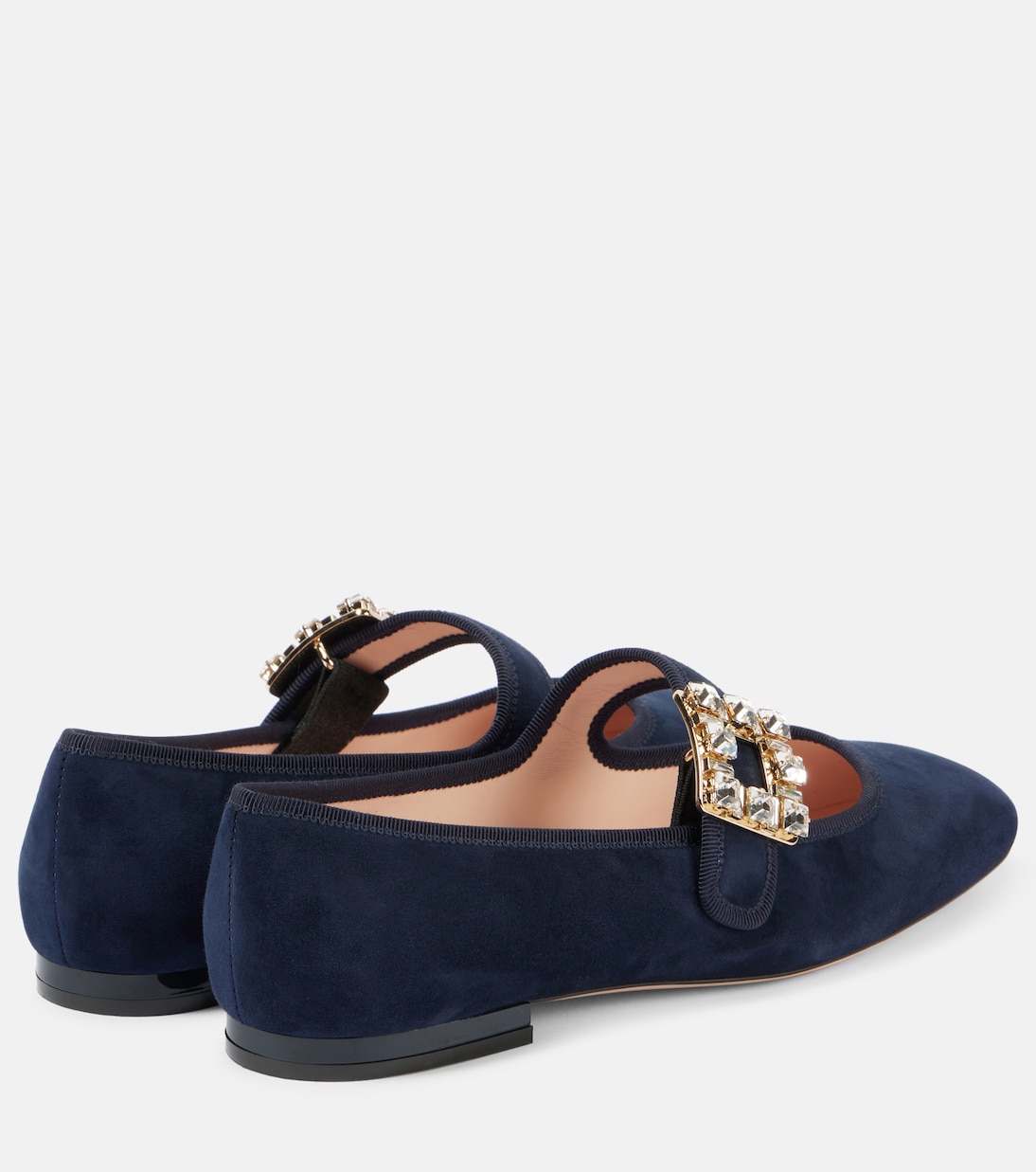 Mary-Jane-Ballerinas Très Vivier aus Veloursleder | Roger Vivier