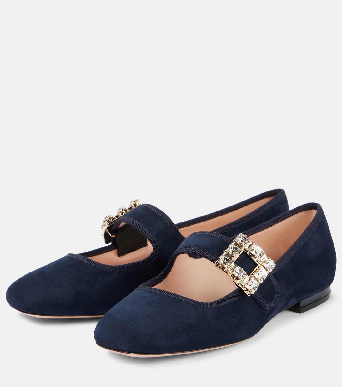 Mary-Jane-Ballerinas Très Vivier aus Veloursleder | Roger Vivier