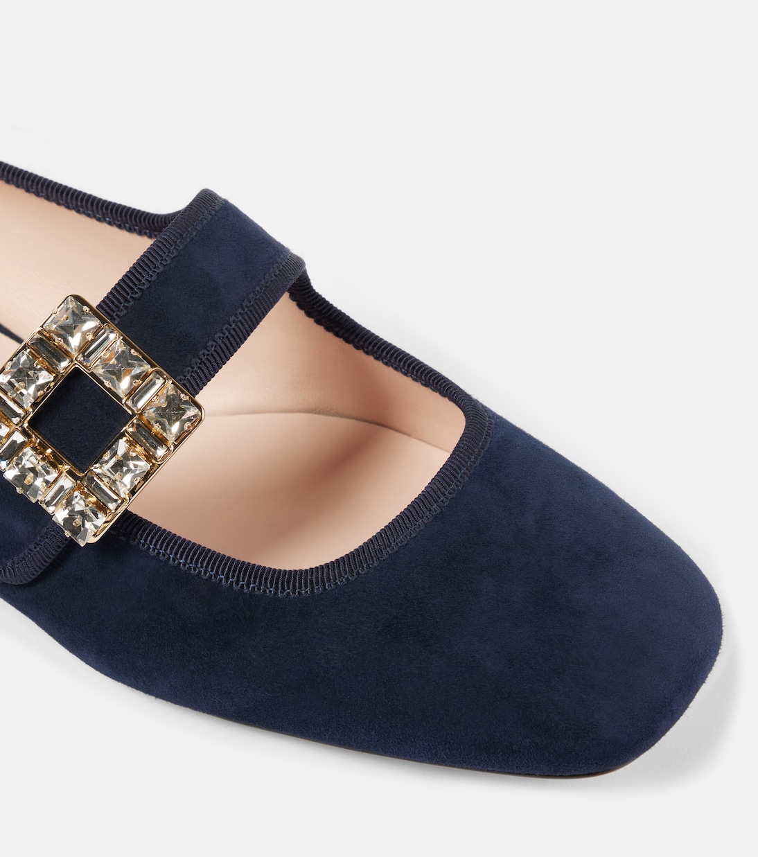 Mary-Jane-Ballerinas Très Vivier aus Veloursleder | Roger Vivier