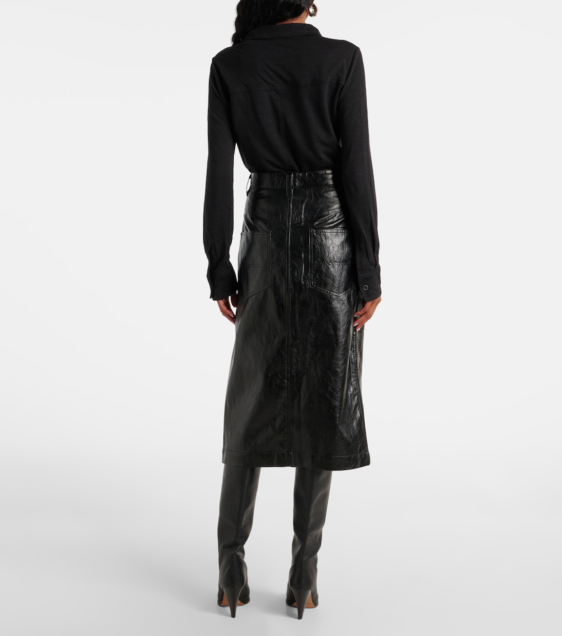 Gonna midi Angele in similpelle | Marant Etoile