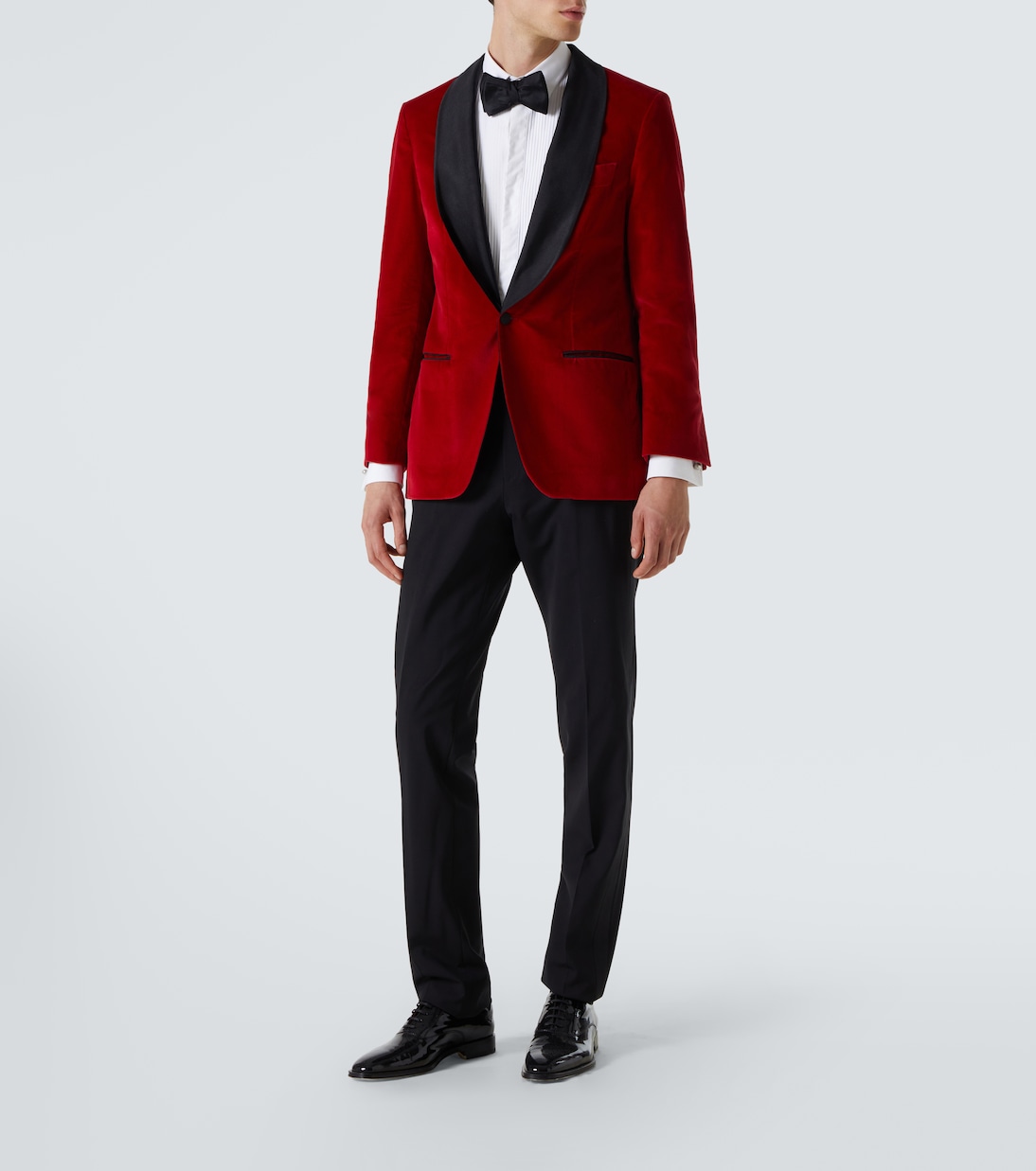 Smokingjacke aus Baumwollsamt | Rubinacci