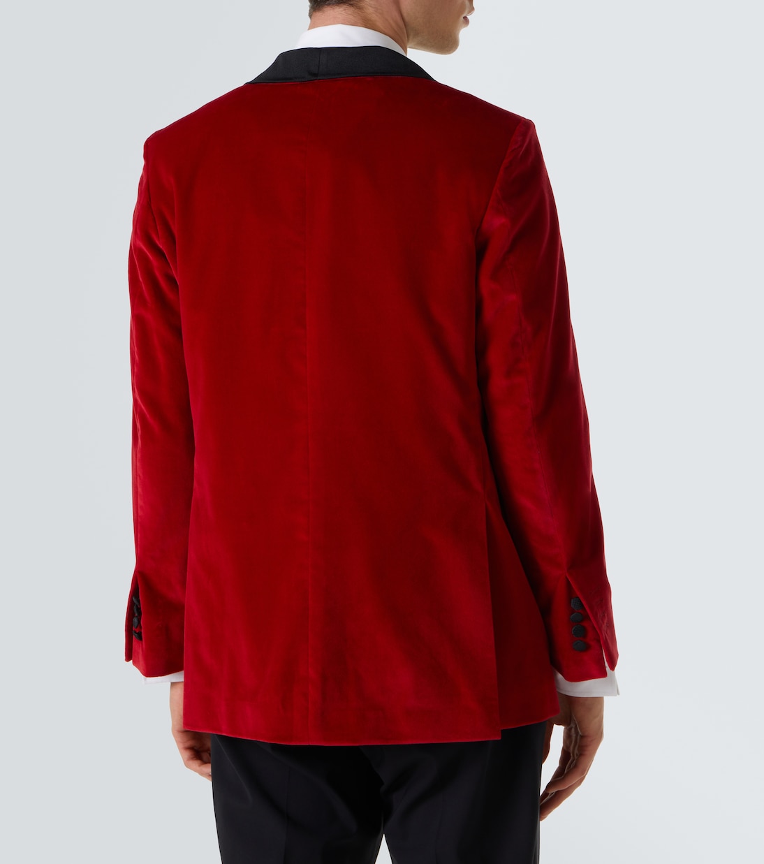Smokingjacke aus Baumwollsamt | Rubinacci