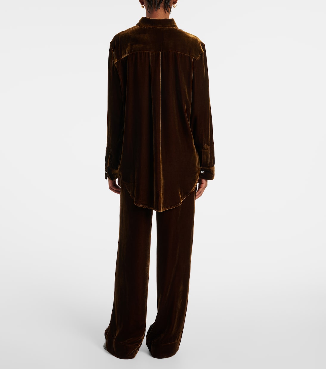Camicia pigiama London in velluto | Asceno