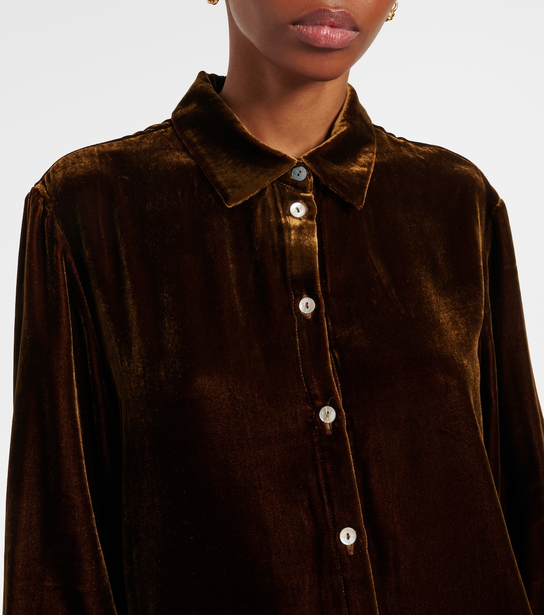 Camicia pigiama London in velluto | Asceno