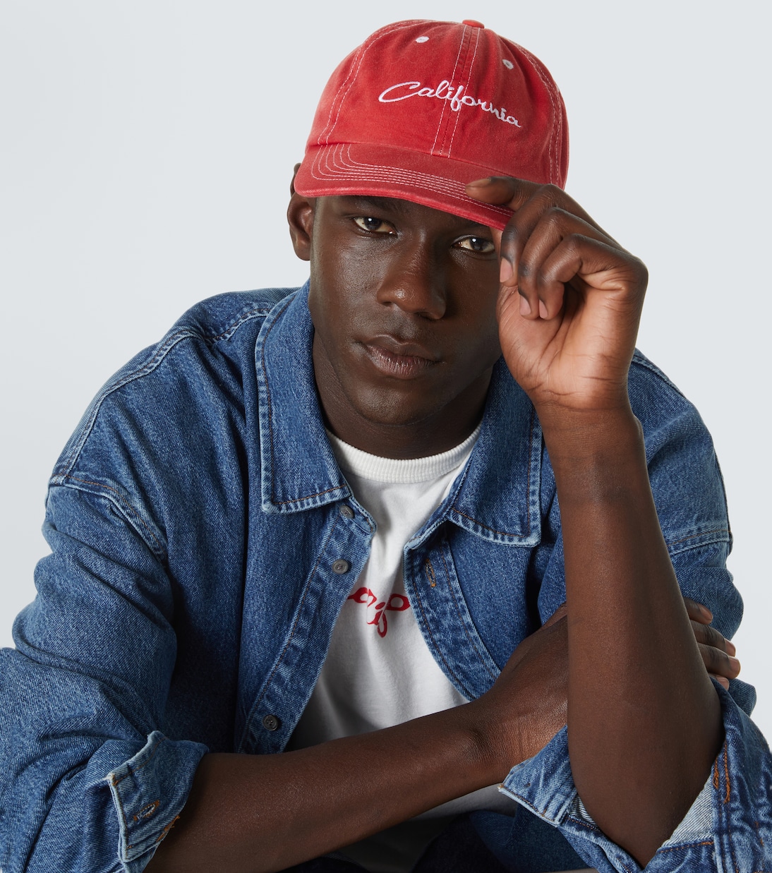 Embroidered cotton baseball cap | ERL