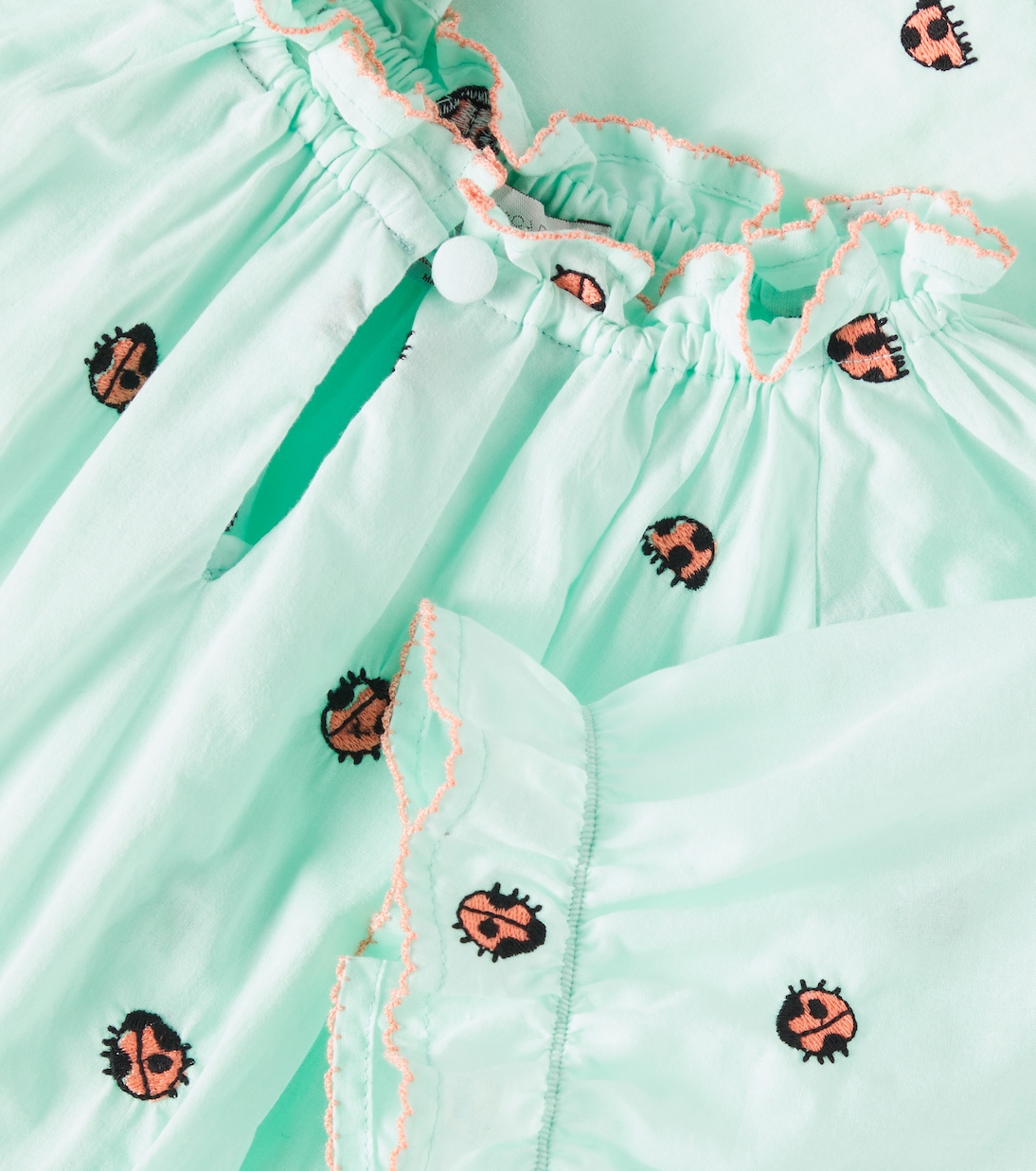 Besticktes Kleid aus Baumwolle | Stella McCartney Kids