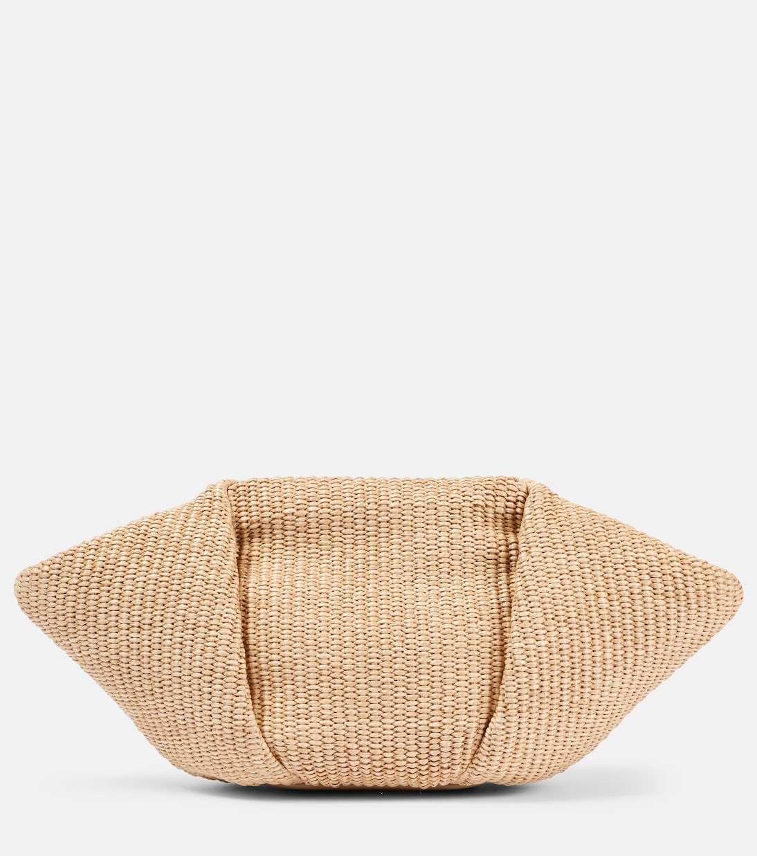 Fold-Over Small raffia clutch | Brunello Cucinelli