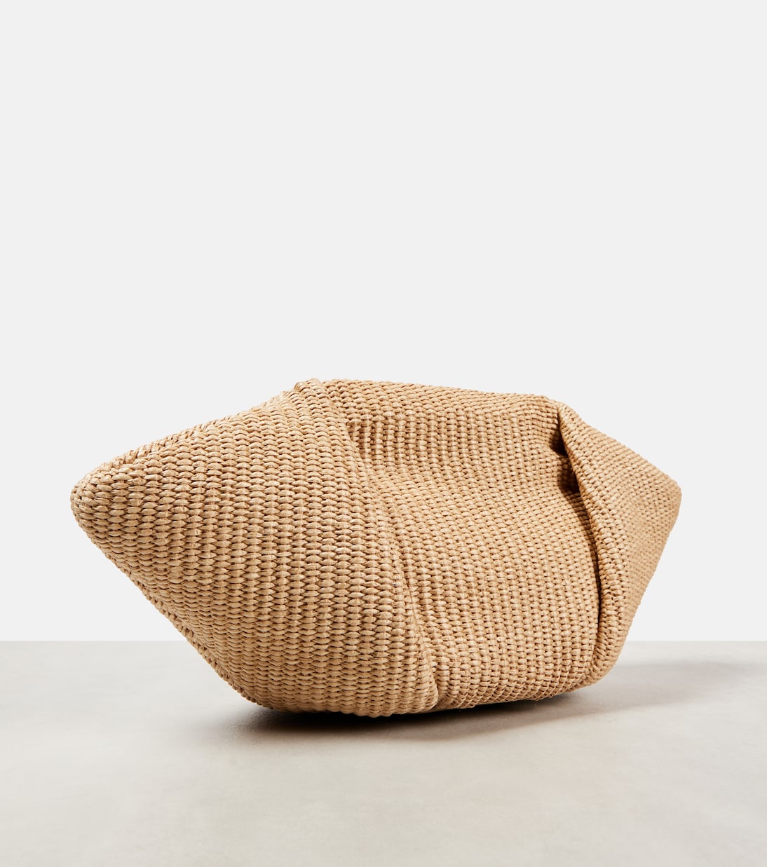 Fold-Over Small raffia clutch | Brunello Cucinelli