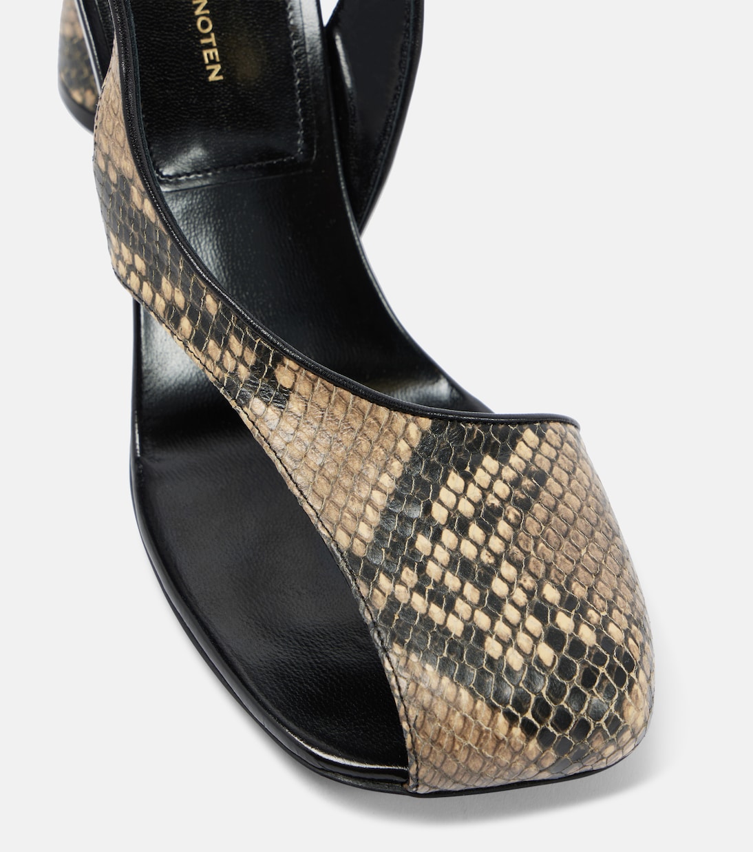 蛇纹效果皮革凉鞋 | Dries Van Noten
