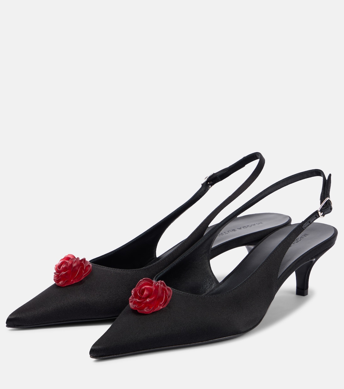 Escarpins 45 en satin à fleurs | Magda Butrym