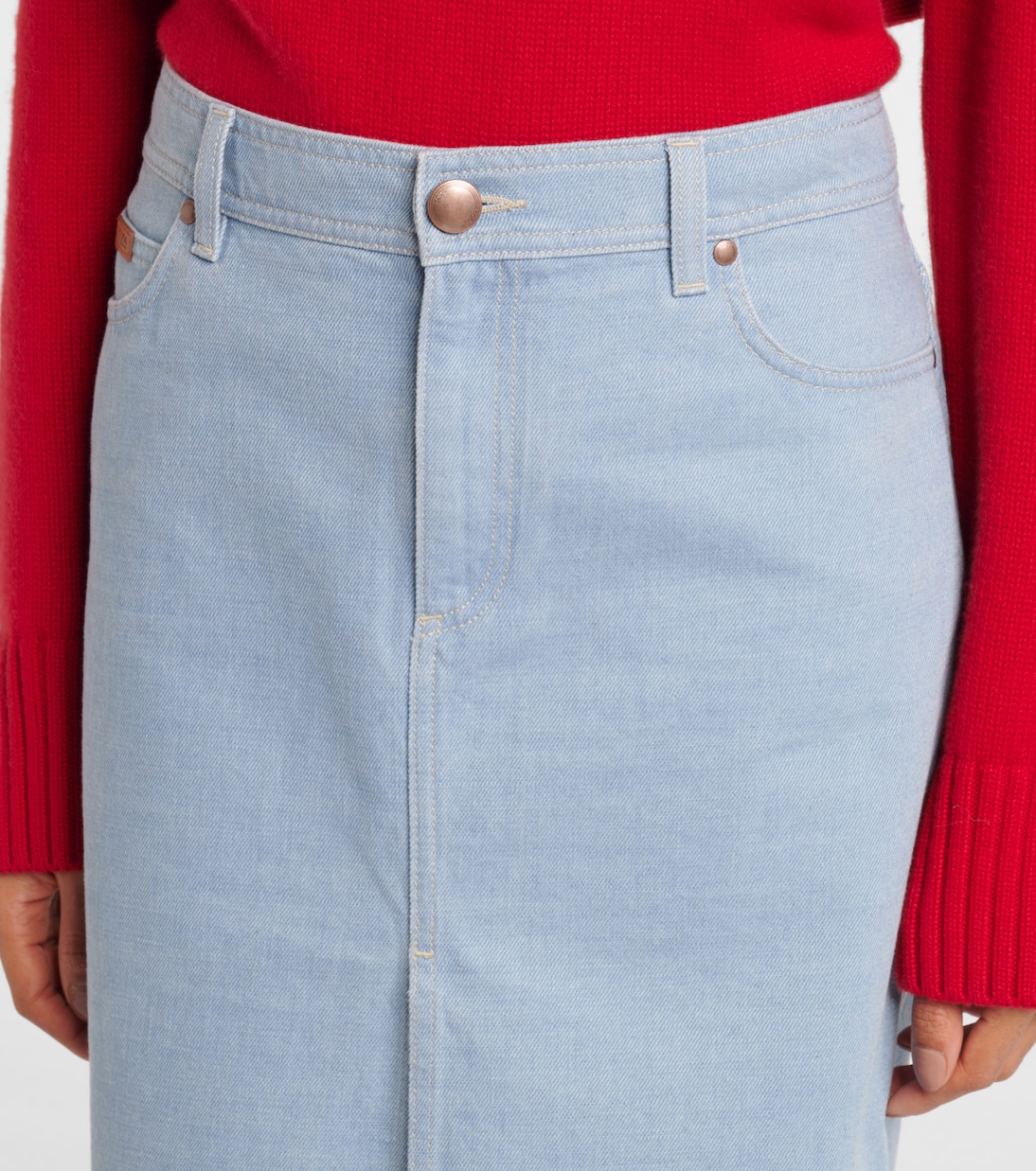 Falda midi de algodón | Tod's