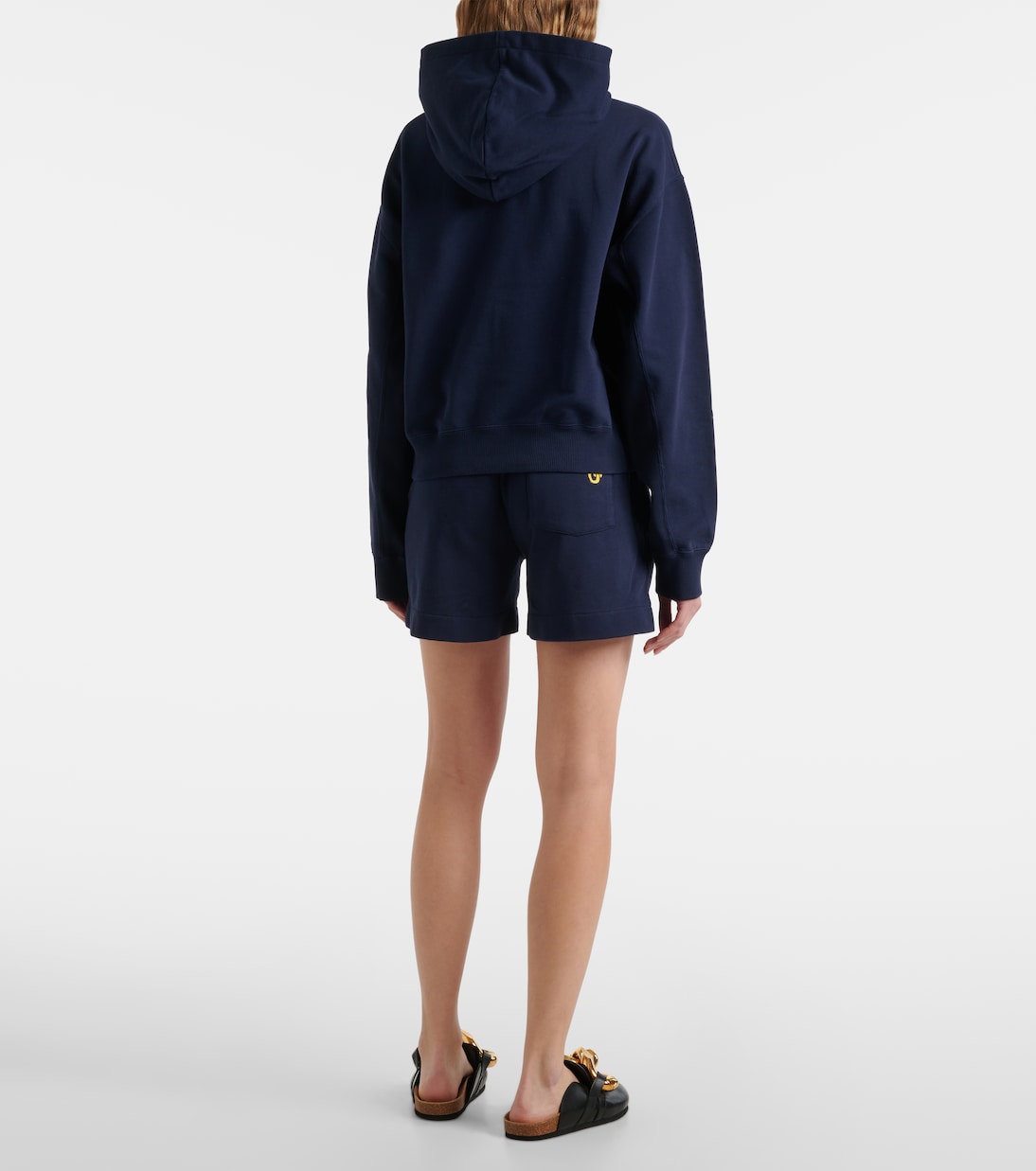 Felpa cropped Anchor con cappuccio | JW Anderson