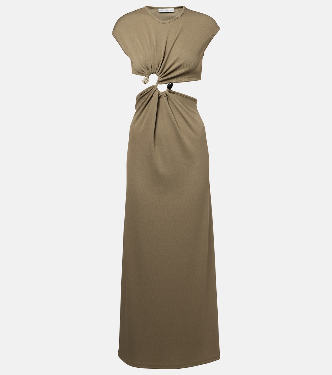 Vestido largo S-Buckle adornado | Christopher Esber