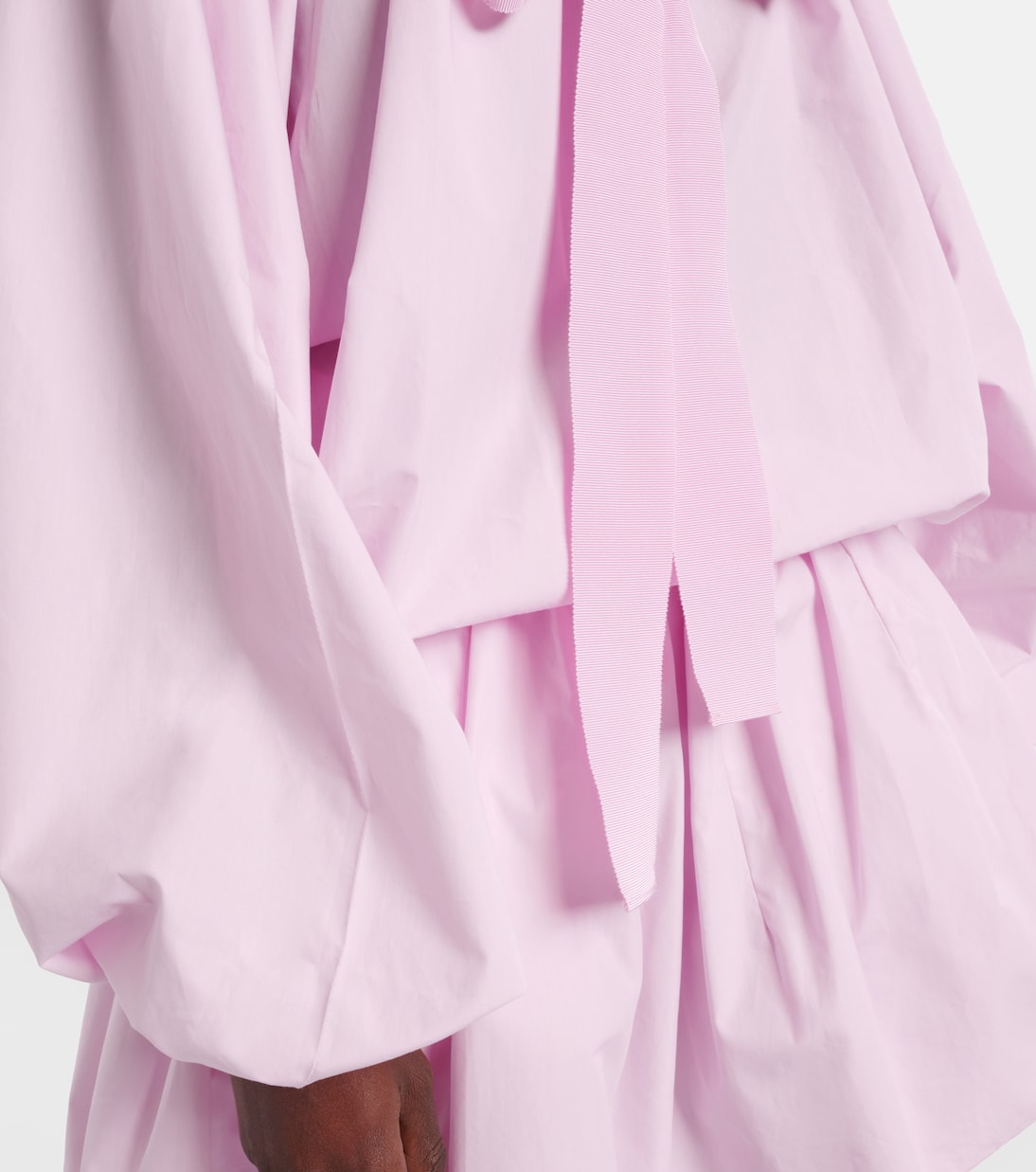 Iconic bow-detail ruffled cotton blouse | Patou
