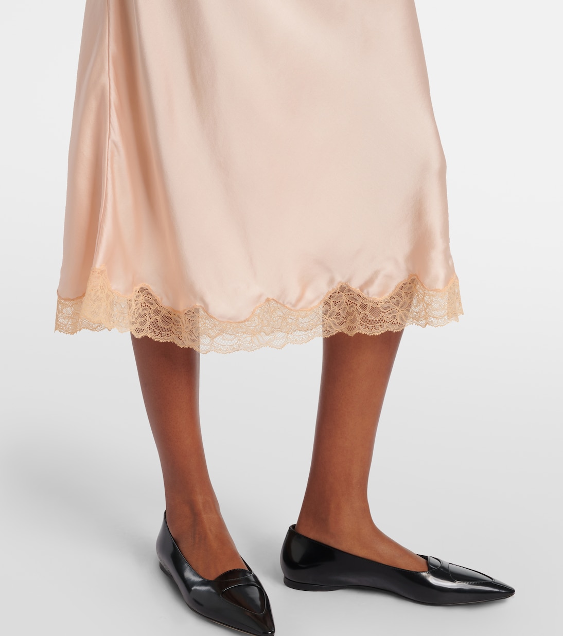 Falda midi Irene de seda | The Row