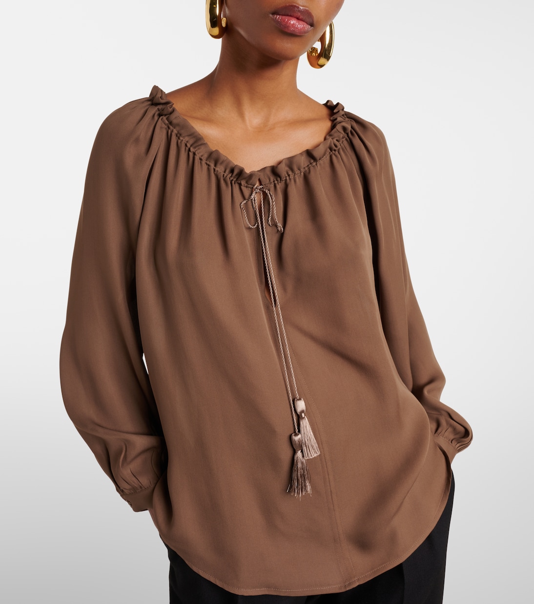 Carley silk georgette top | Nili Lotan