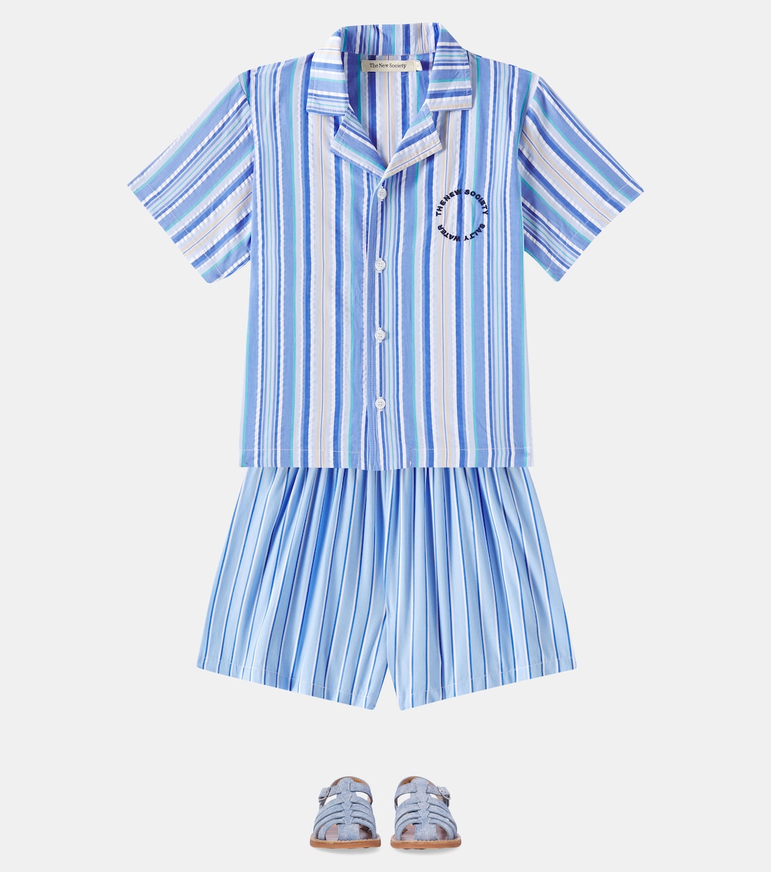 Camisa Tebas de algodón a rayas | The New Society