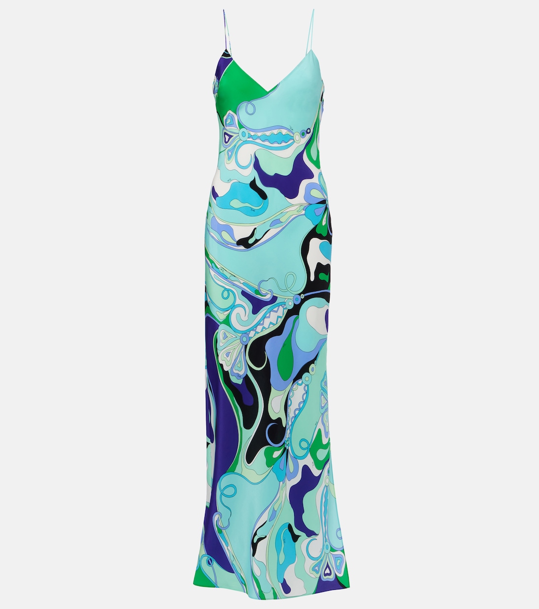 Orchidee printed silk maxi dress | Pucci