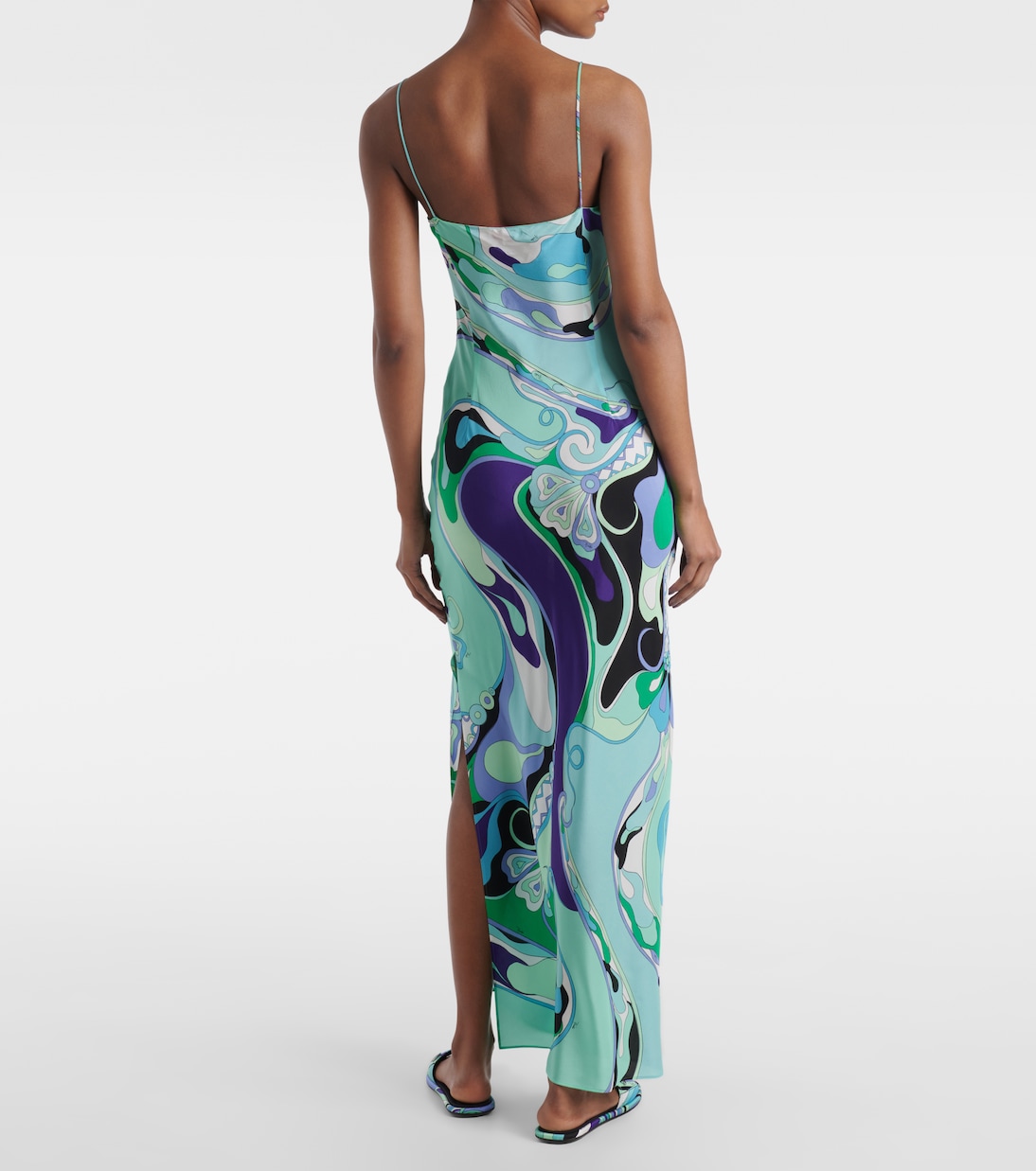 Orchidee printed silk maxi dress | Pucci