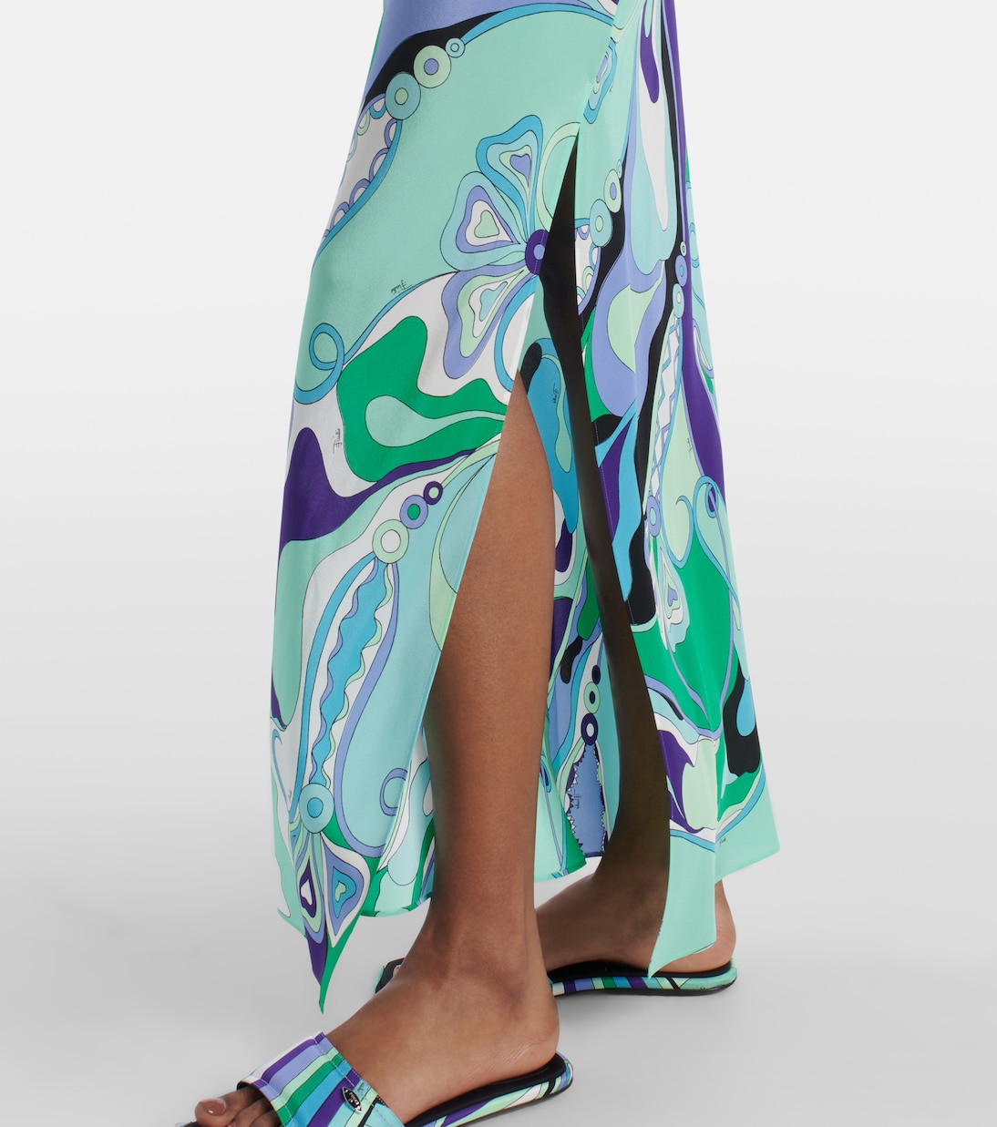 Orchidee printed silk maxi dress | Pucci