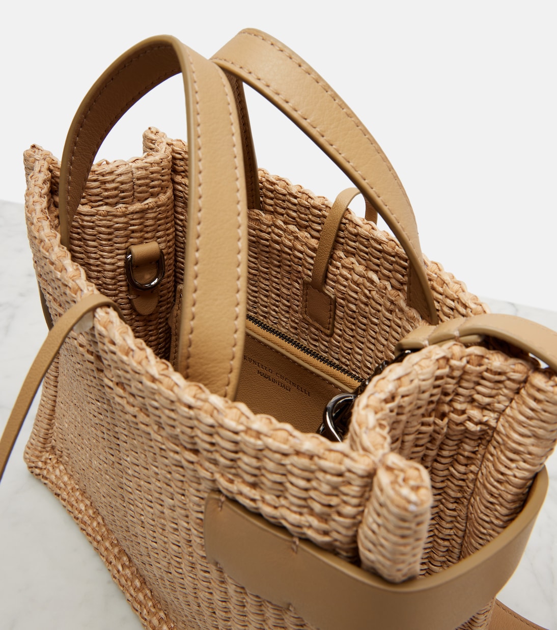 Borsa Essence Large in rafia | Brunello Cucinelli