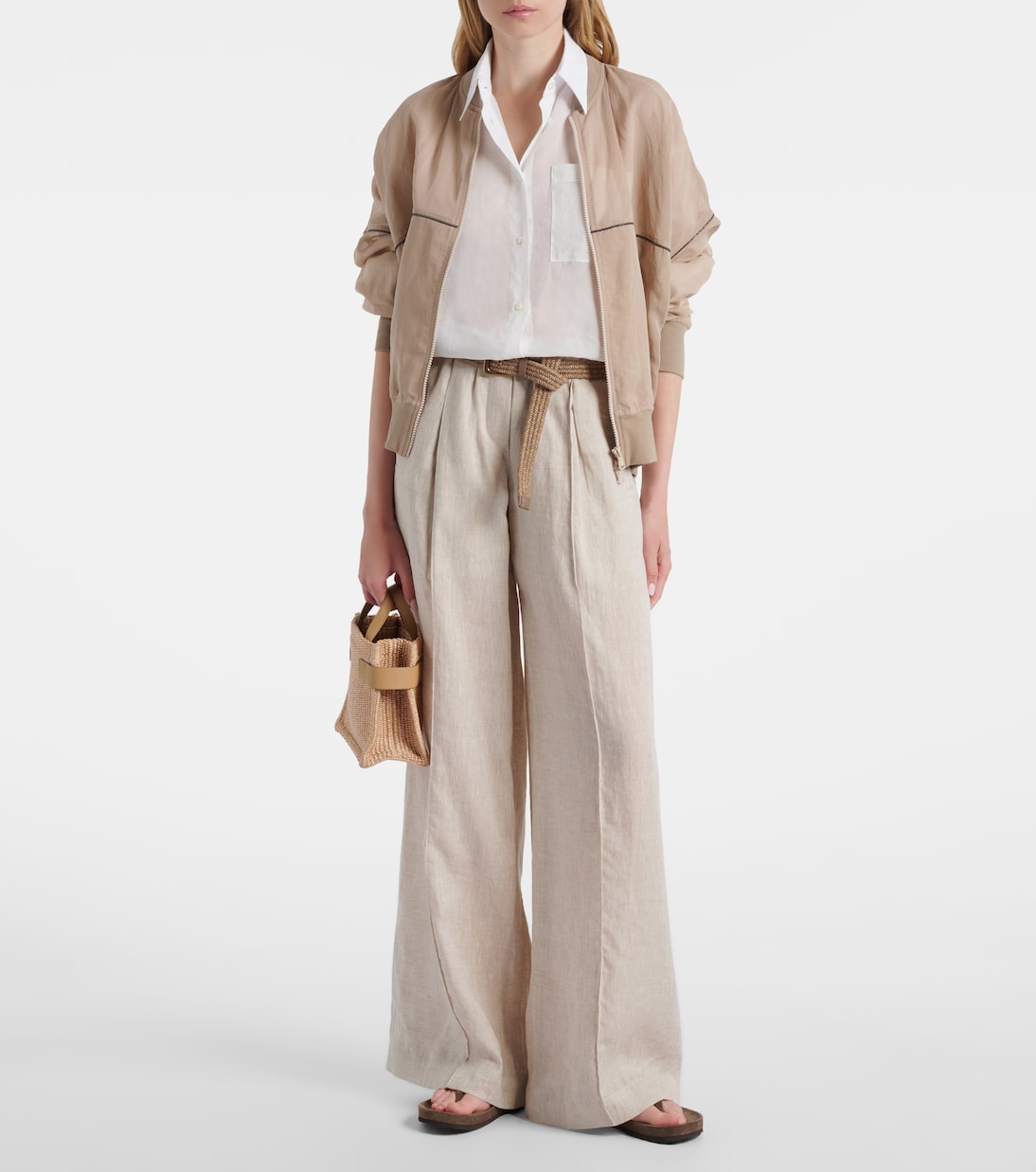 Borsa Essence Large in rafia | Brunello Cucinelli