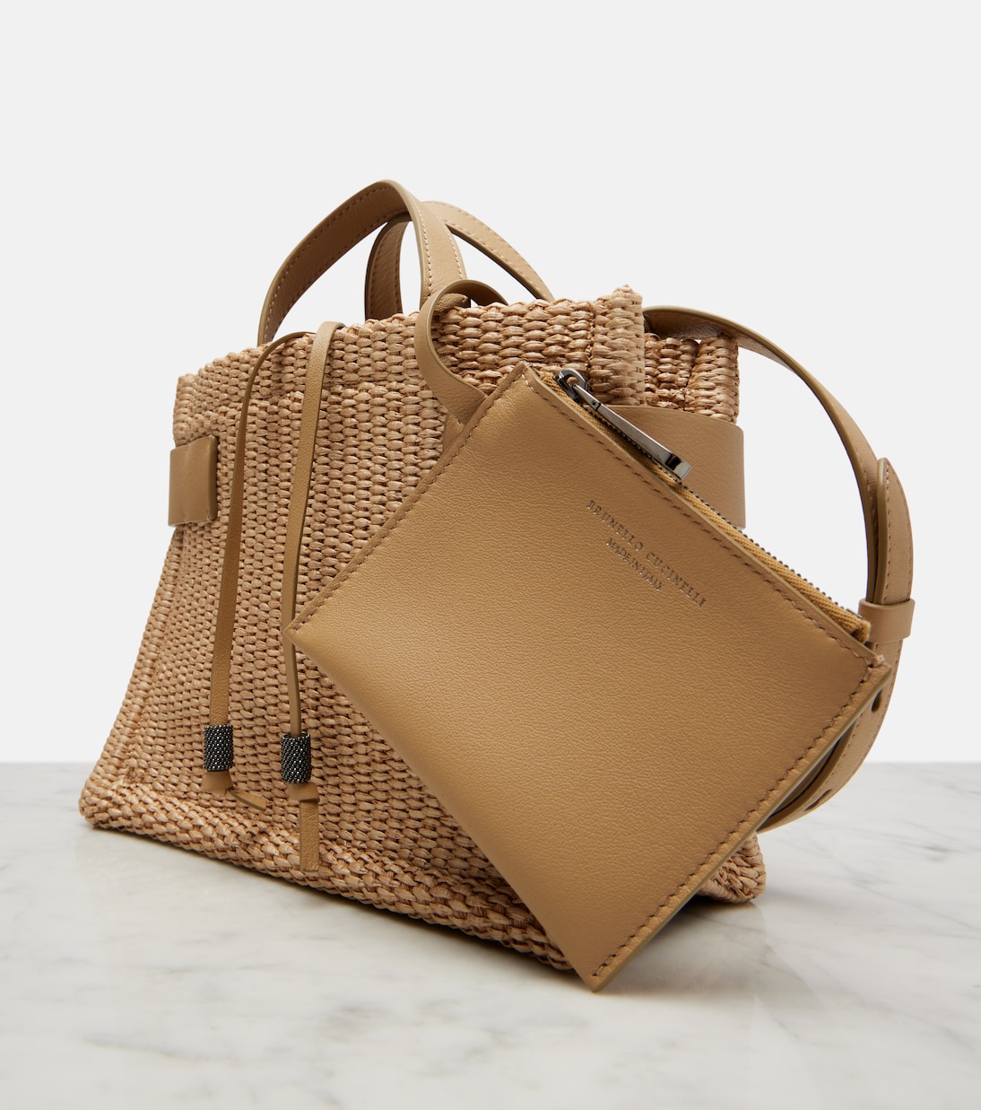 Borsa Essence Large in rafia | Brunello Cucinelli