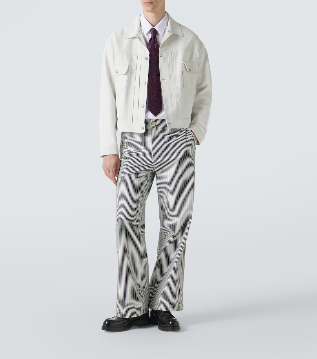 x Carhartt striped cotton straight pants | Junya Watanabe