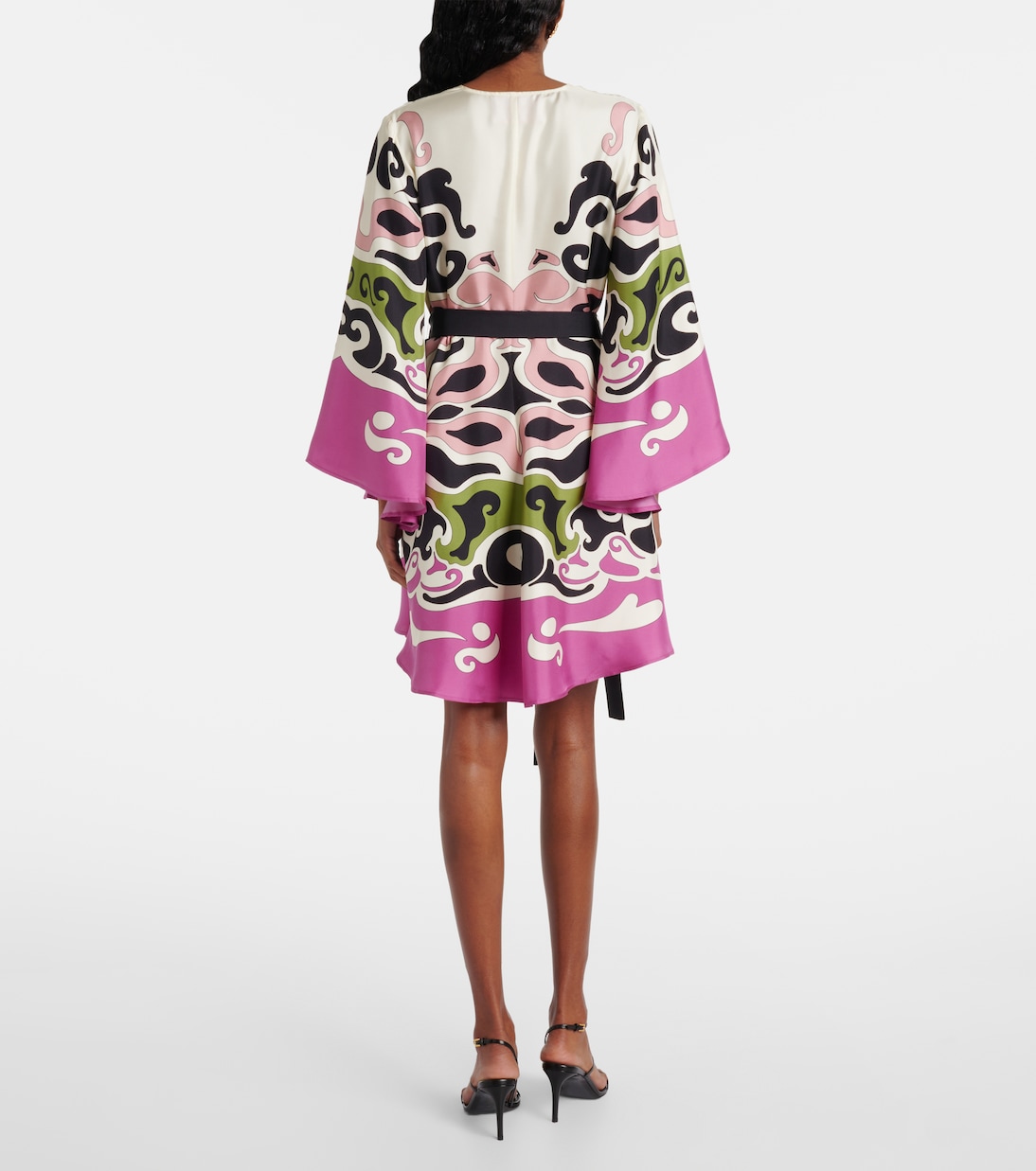 Magnifico printed silk twill minidress | La DoubleJ