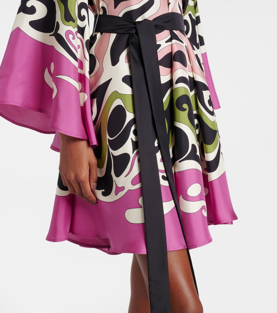 Magnifico printed silk twill minidress | La DoubleJ