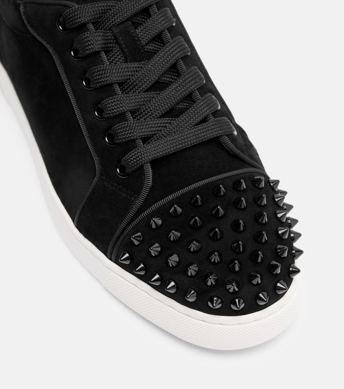 Baskets Louise Junior Spikes en daim | Christian Louboutin