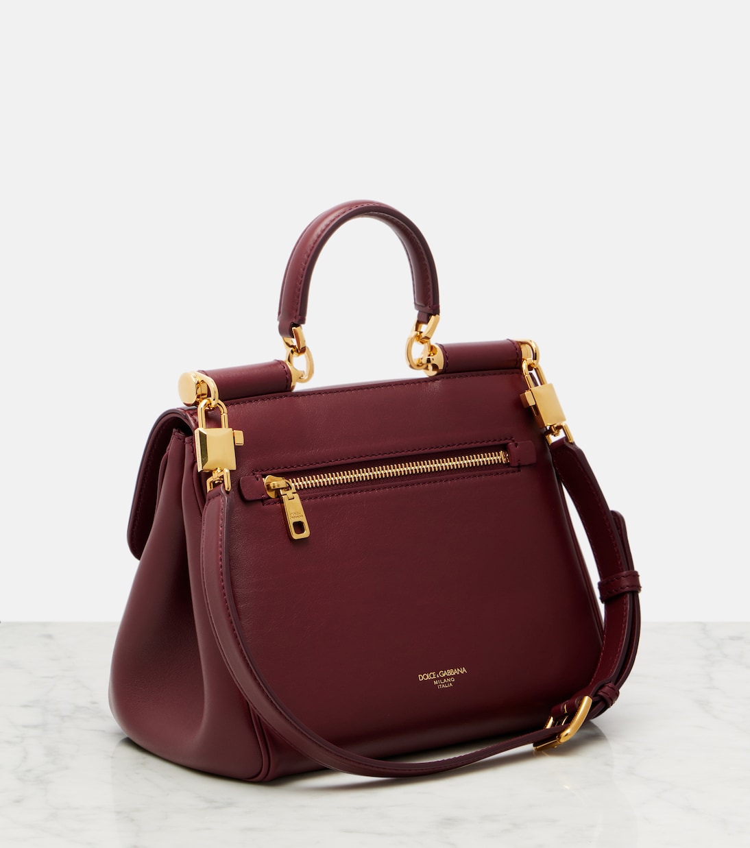 Borsa Sicily Medium in pelle | Dolce&Gabbana