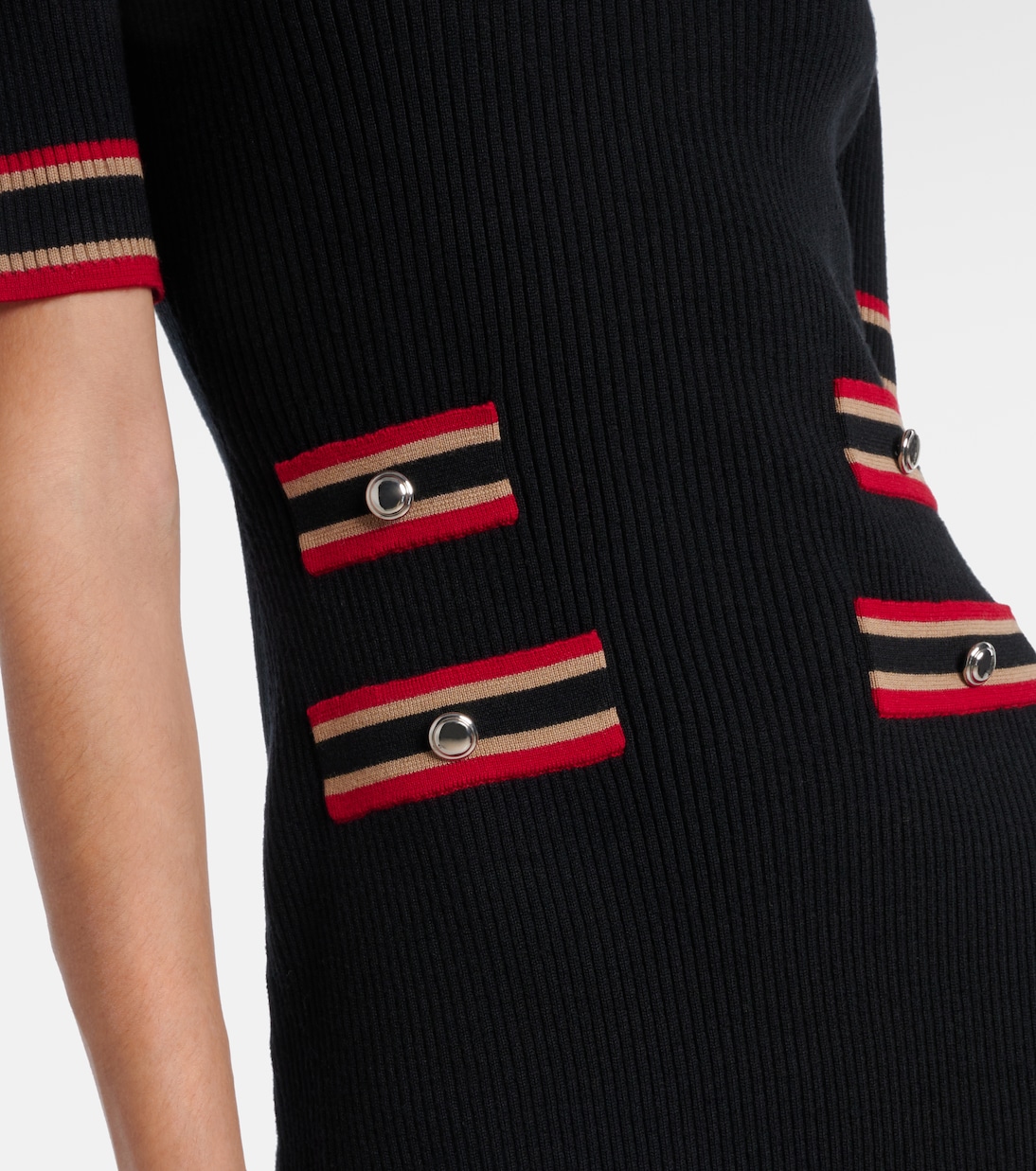 Robe polo en laine vierge | Alessandra Rich