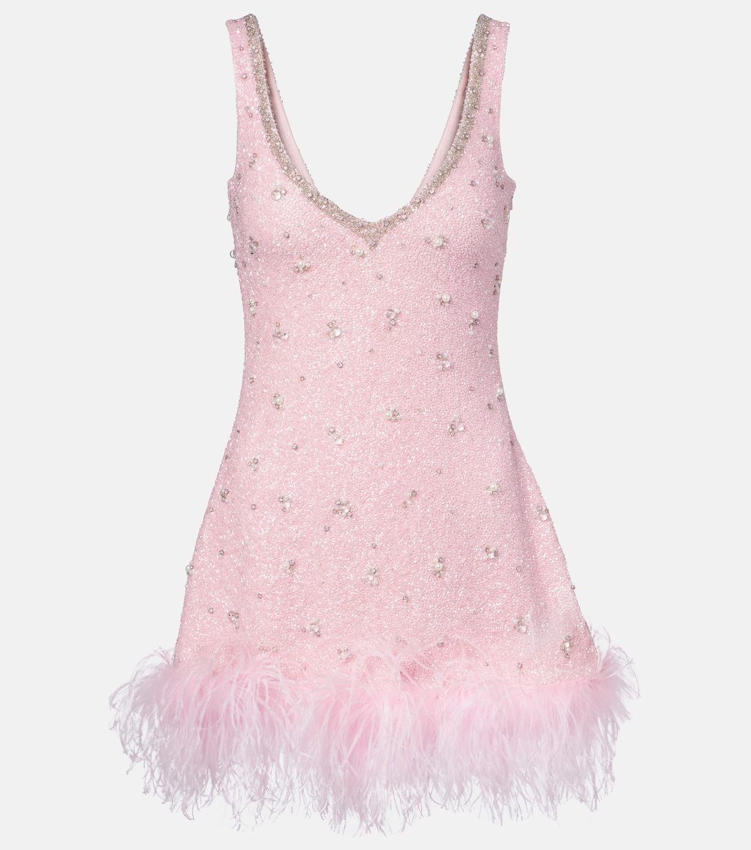 Coralina crystal-embellished minidress | Clio Peppiatt