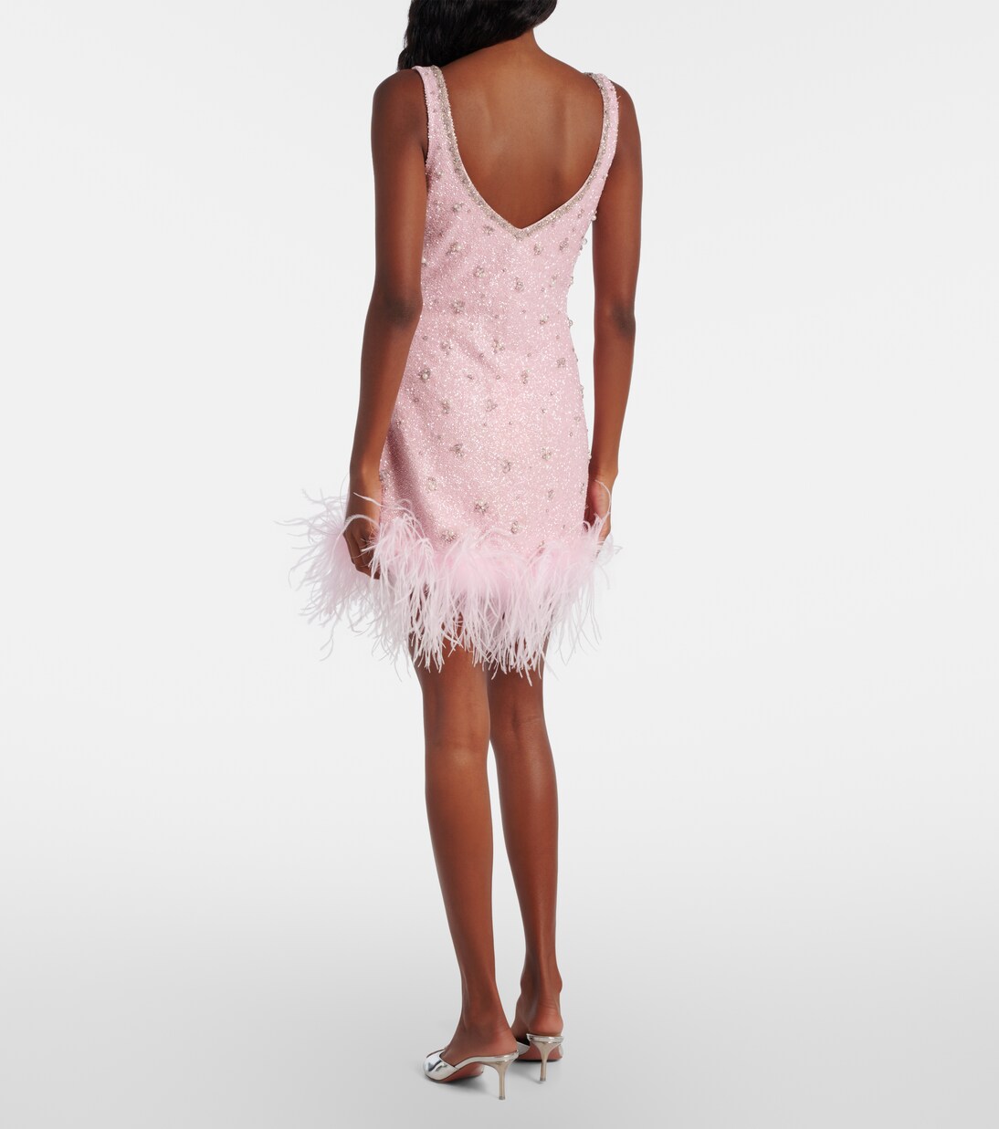 Coralina crystal-embellished minidress | Clio Peppiatt