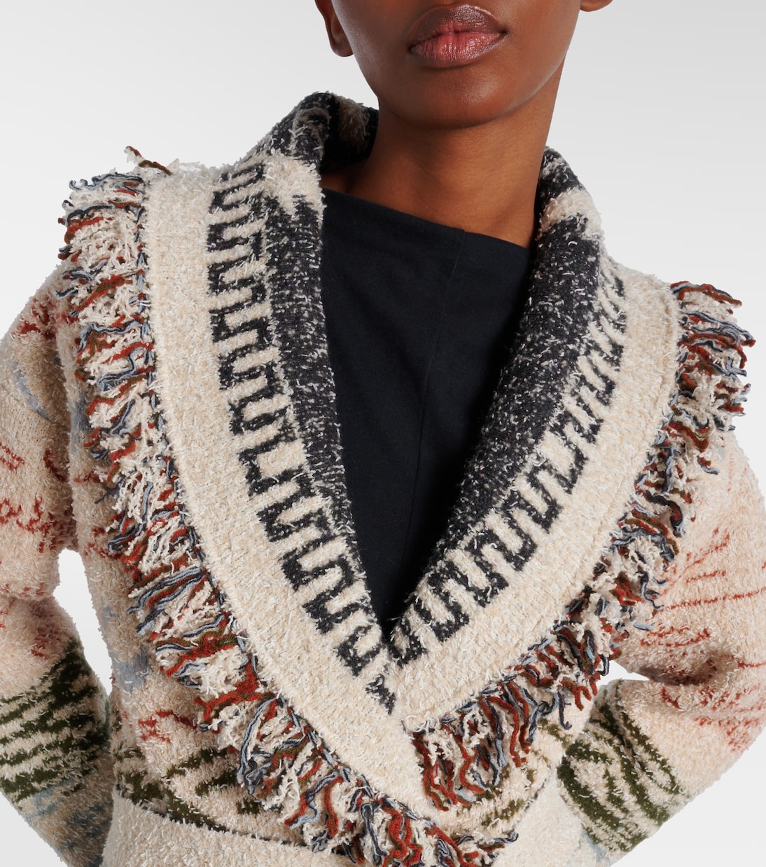 Sunset Riders wool and cotton-blend cardigan | Alanui