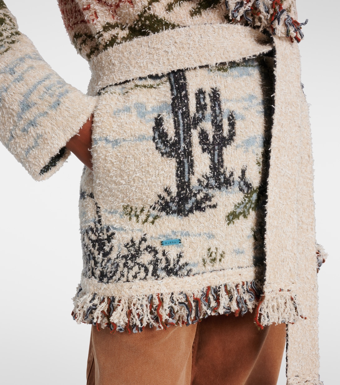 Sunset Riders wool and cotton-blend cardigan | Alanui