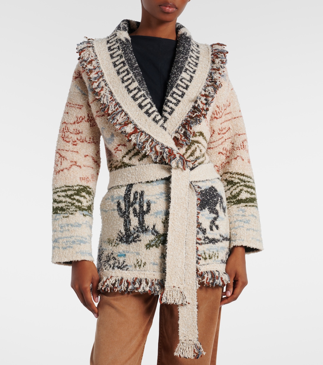 Sunset Riders wool and cotton-blend cardigan | Alanui