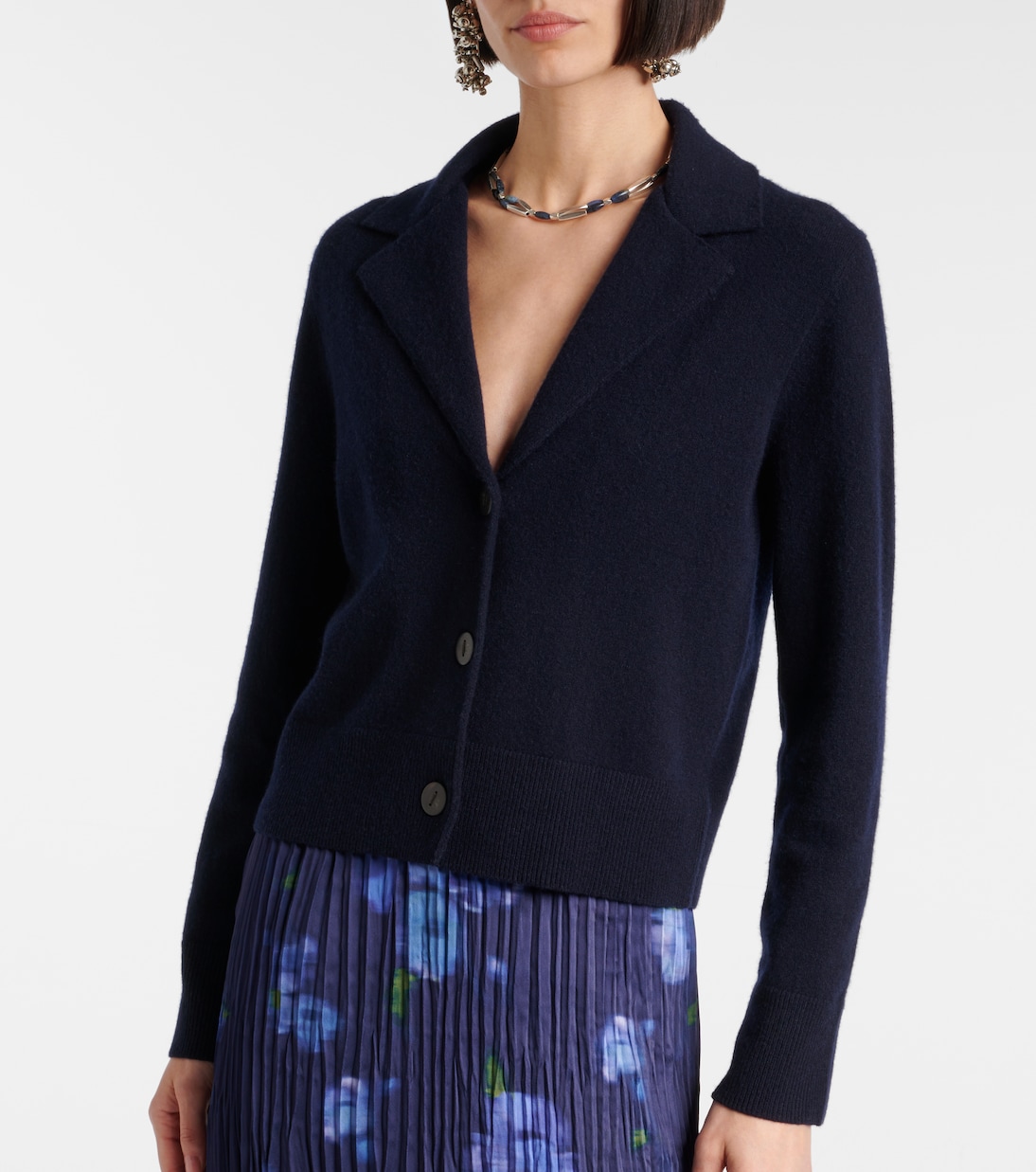 Cropped wool and cashmere cardigan | Vince