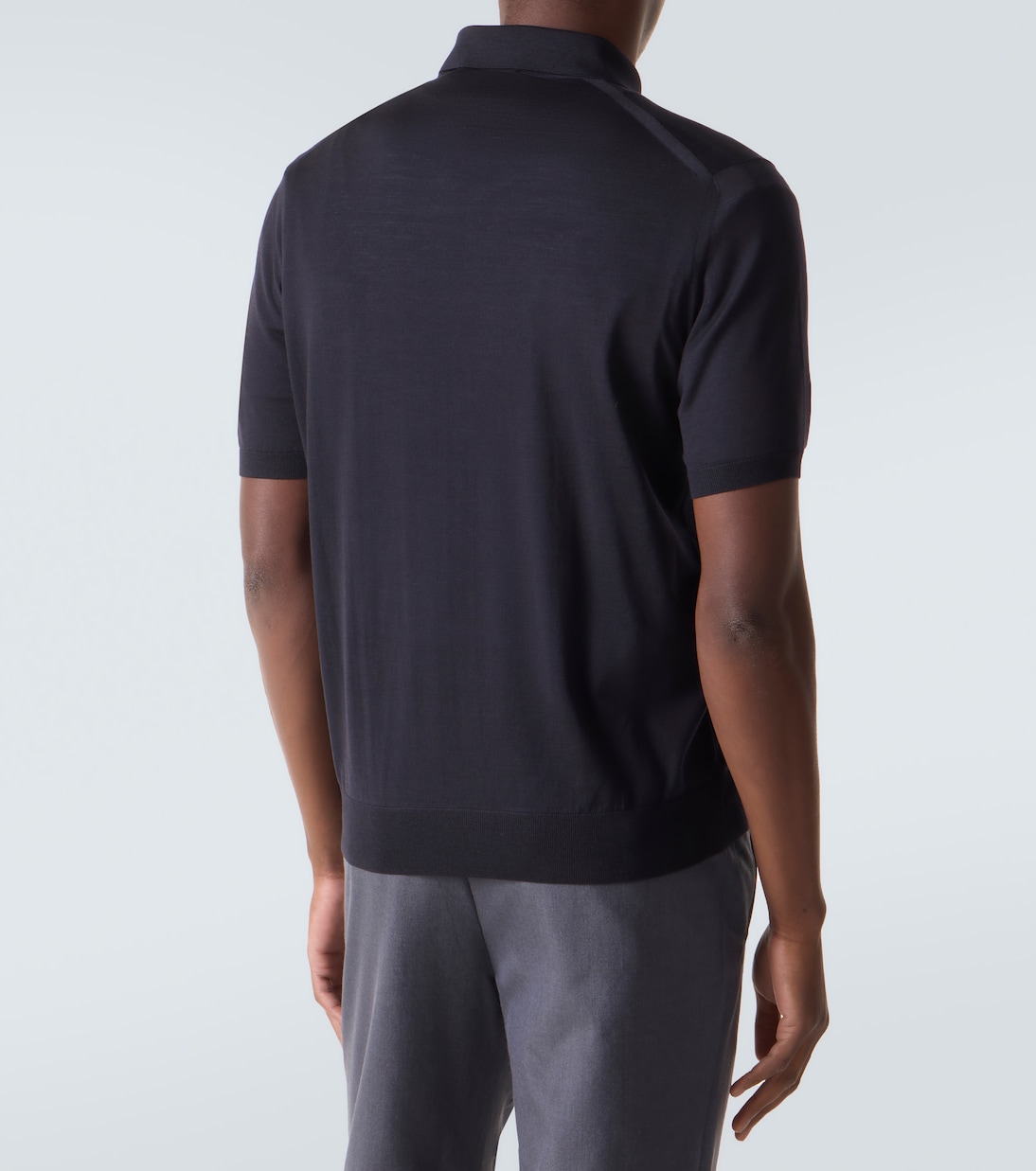 Logo virgin wool polo shirt | Prada