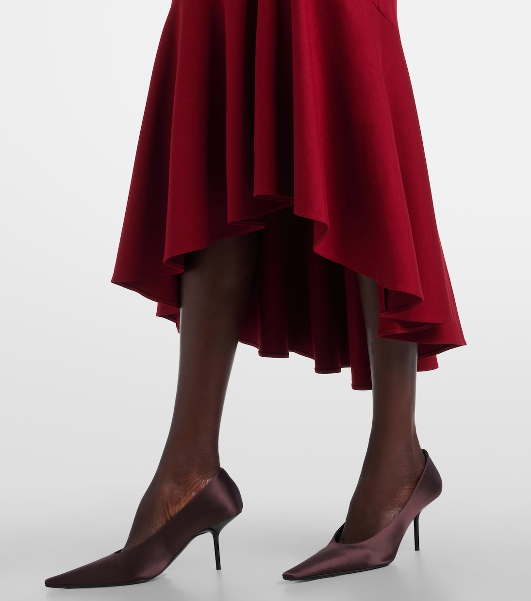 Belted tiered midi dress | Elie Saab