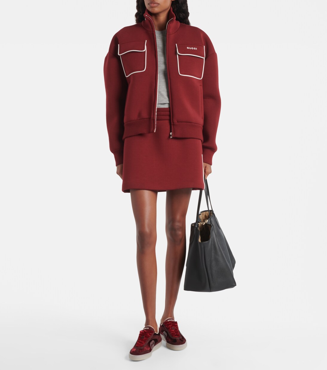G75 velvet and suede sneakers | Gucci
