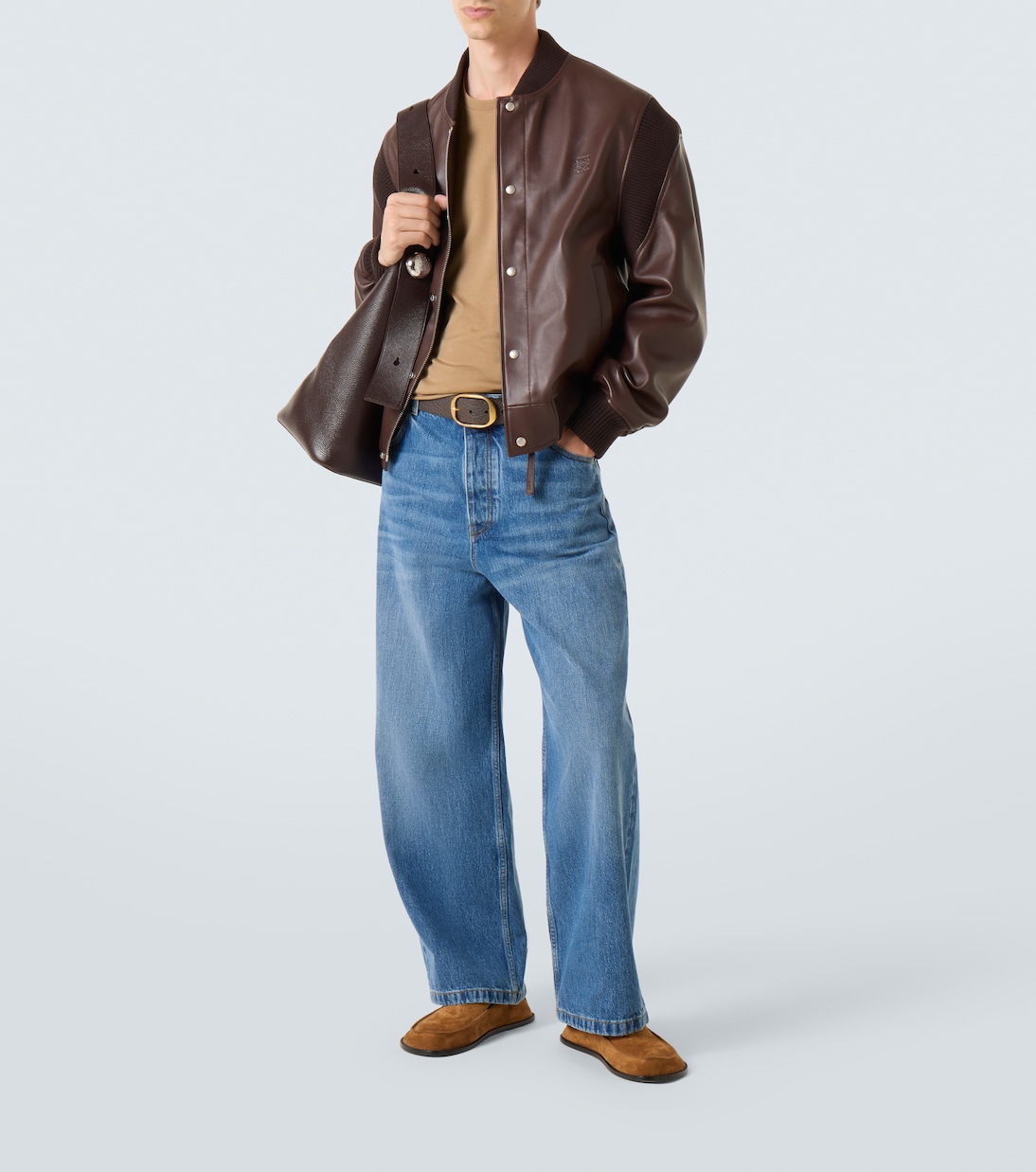 Jeans rectos de tiro medio | Loewe