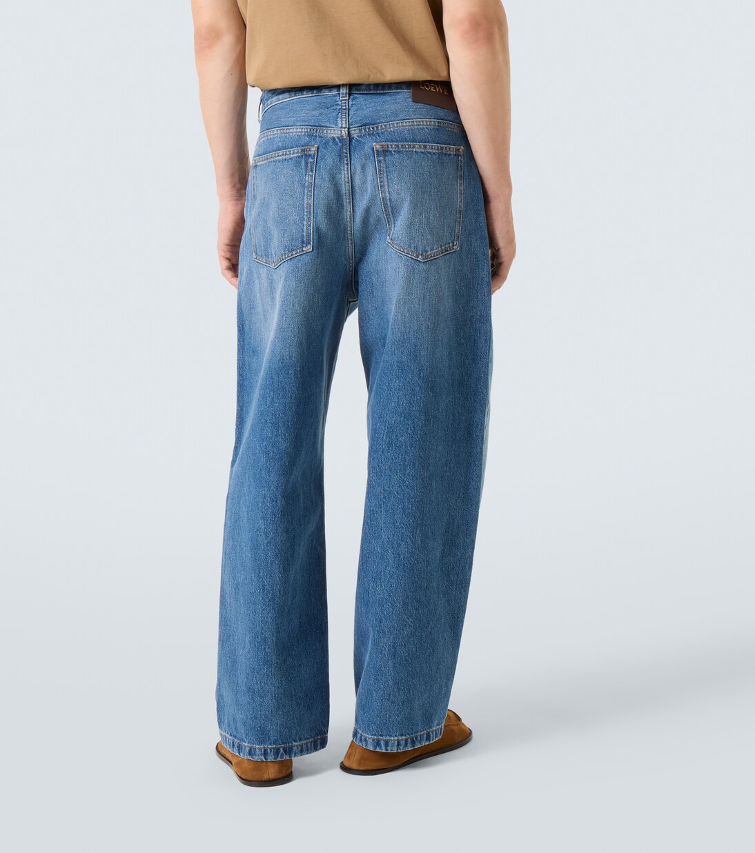 Jeans rectos de tiro medio | Loewe