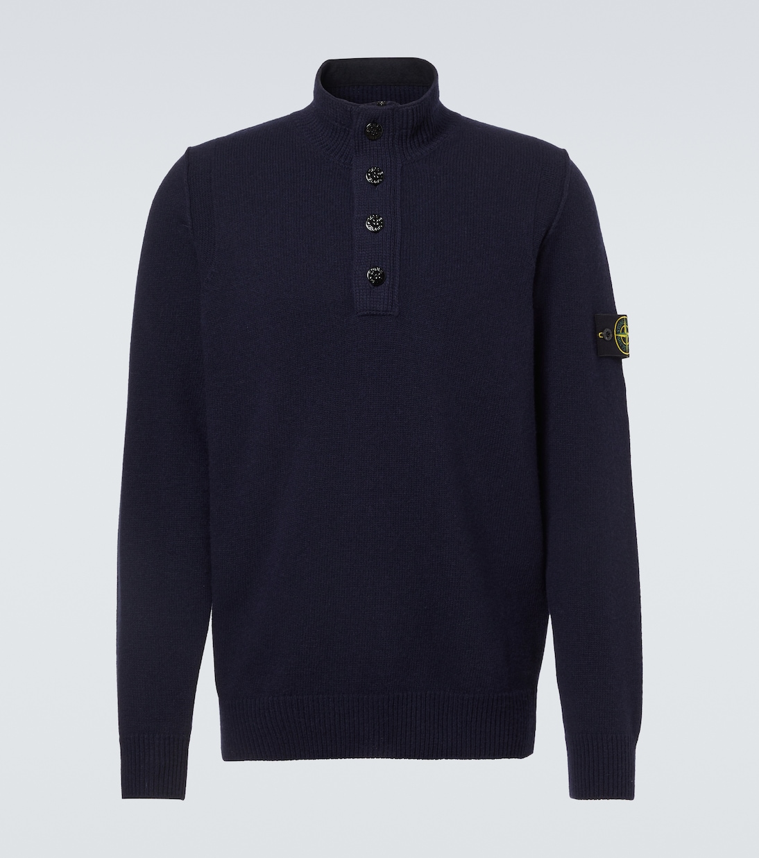 Compass wool-blend polo sweater | Stone Island