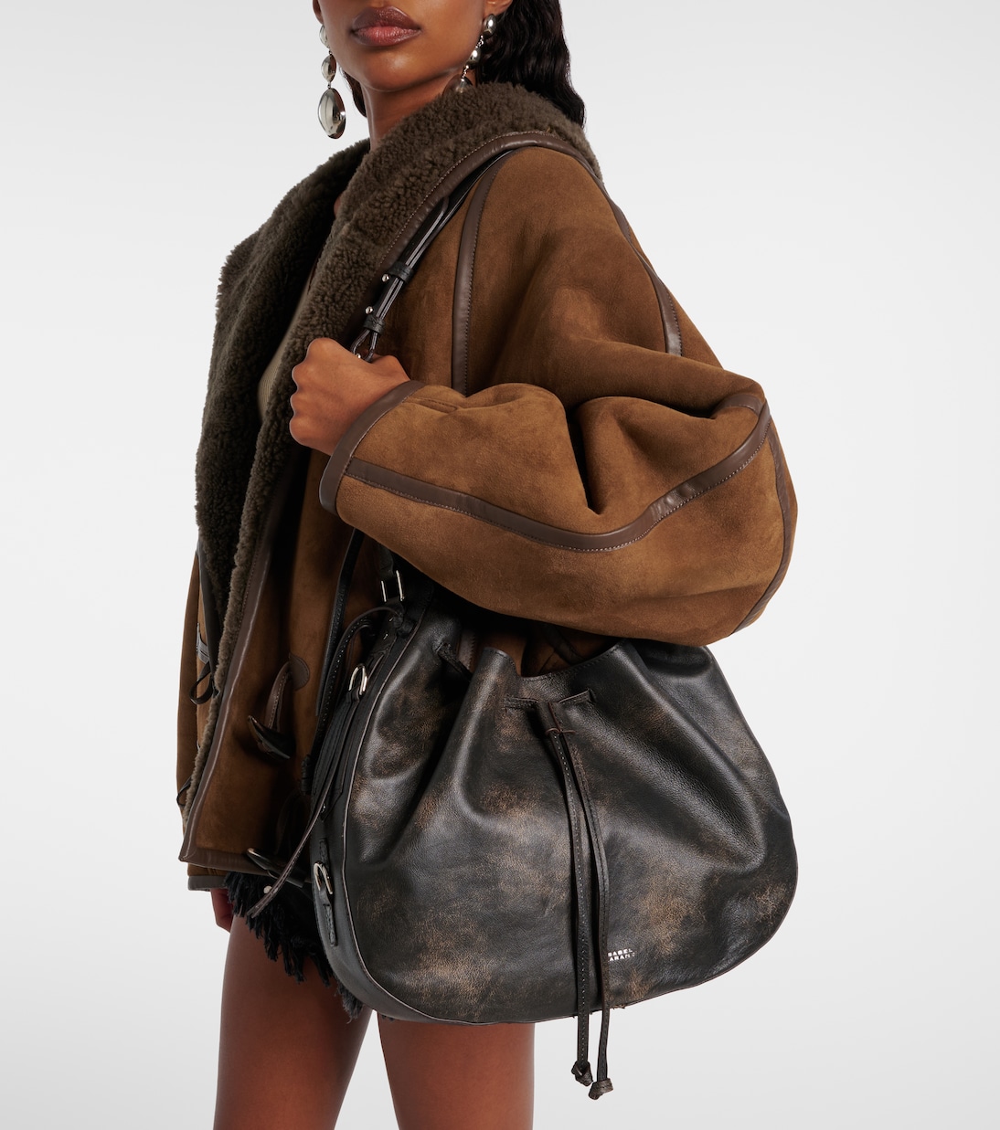 Bolton Medium leather shoulder bag | Isabel Marant