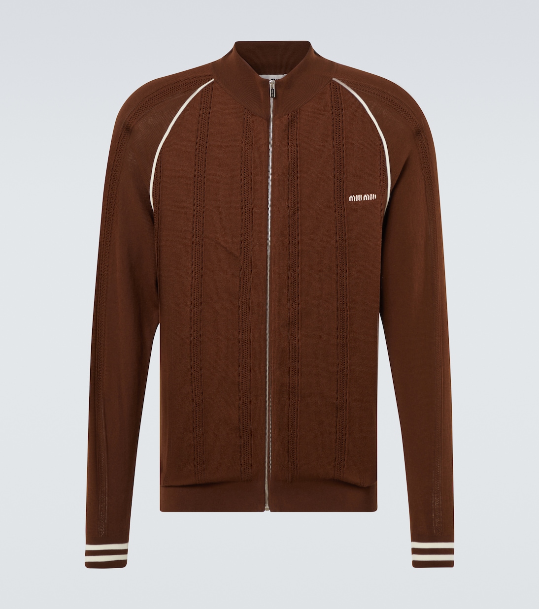 Trainingsjacke aus einem Baumwollgemisch  | Miu Miu