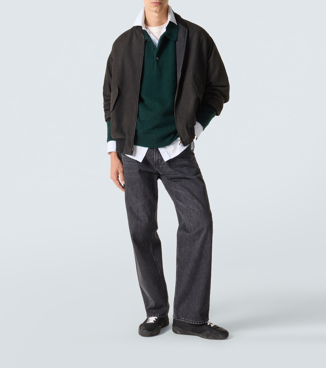 Suede blouson jacket | A.Presse