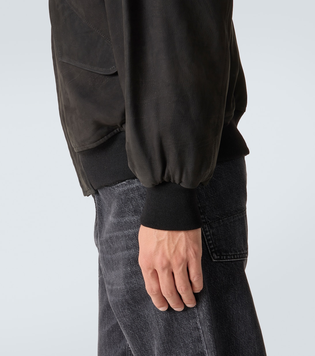 Suede blouson jacket | A.Presse